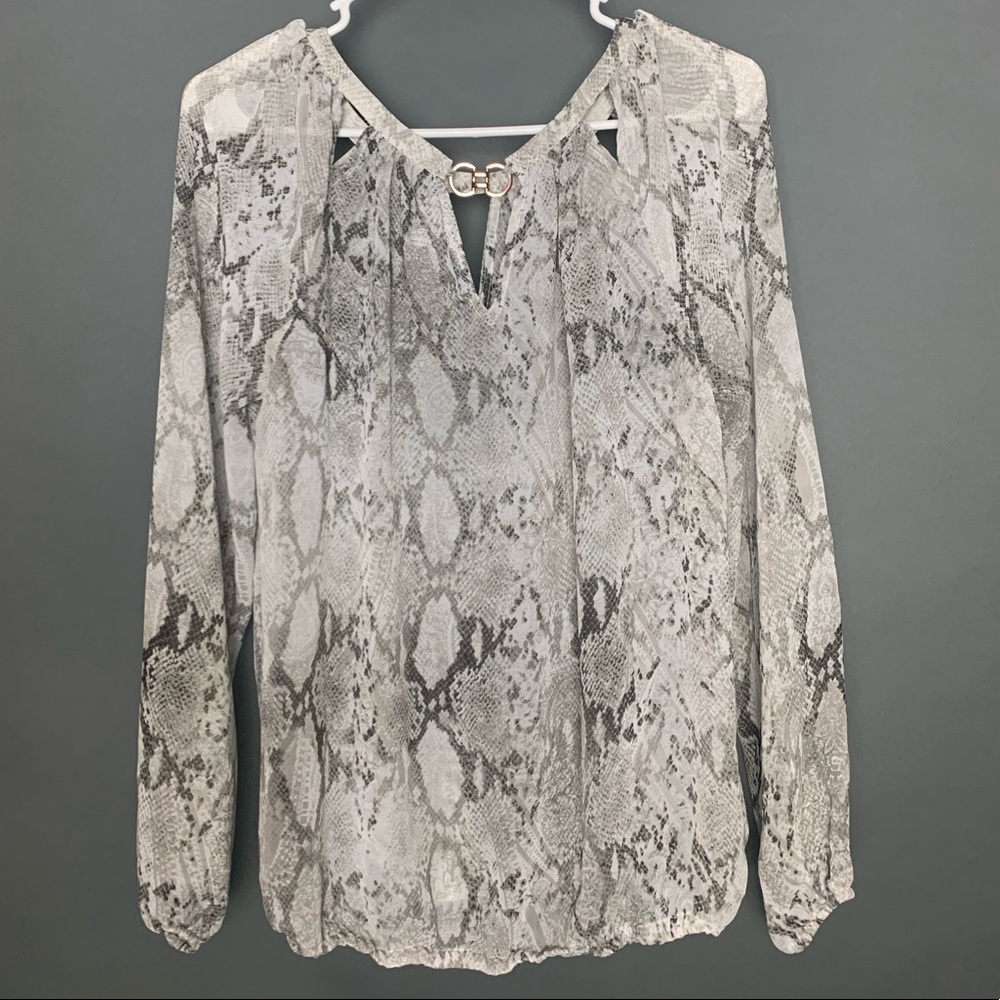 Snakeskin blouse